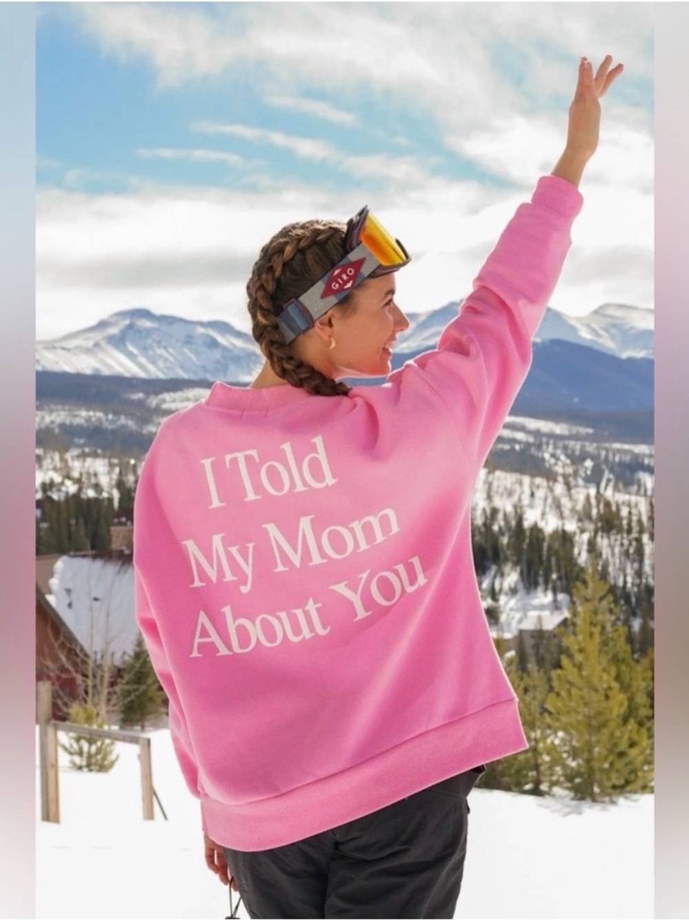 YLLW The Label | I Told My Mom About You Sweatshirt Pink